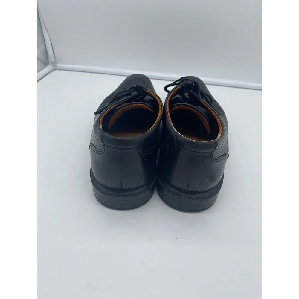 Ecco Mens Shock Point Black Oxford‎ Lace Up Dress Shoes Size 9-9.5 (43)
